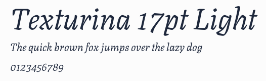 Texturina 17pt Light預覽圖