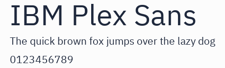 IBM Plex Sans預覽圖