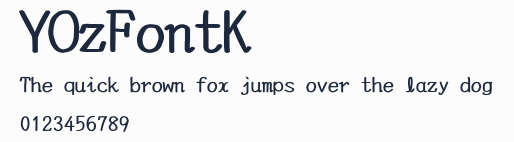 YOzFontK預覽圖
