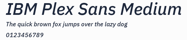 IBM Plex Sans Medium預覽圖