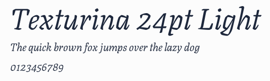 Texturina 24pt Light預覽圖