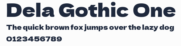 Dela Gothic One預覽圖