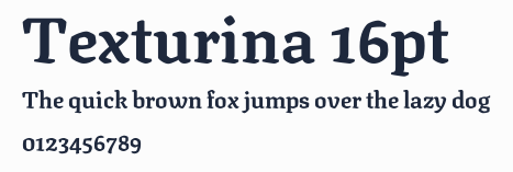 Texturina 16pt預覽圖