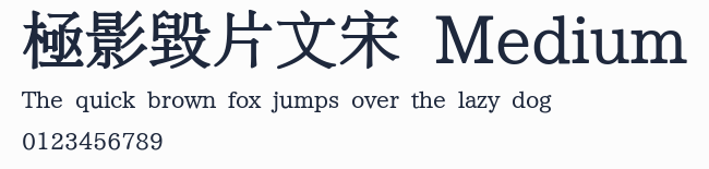 極影毀片文宋 Medium預覽圖