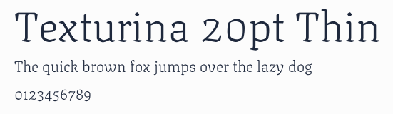 Texturina 20pt Thin預覽圖
