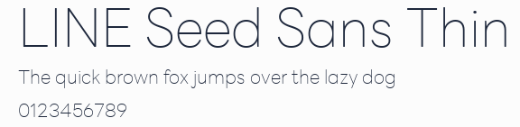 LINE Seed Sans Thin
