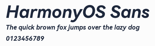 HarmonyOS Sans預覽圖