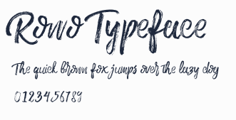 Rowo Typeface預覽圖