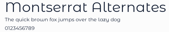 Montserrat Alternates預覽圖