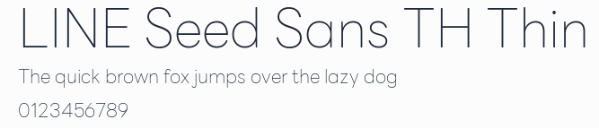 LINE Seed Sans TH Thin預覽圖