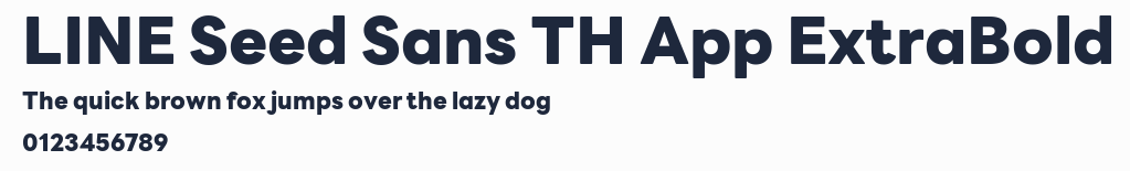 LINE Seed Sans TH App ExtraBold預覽圖