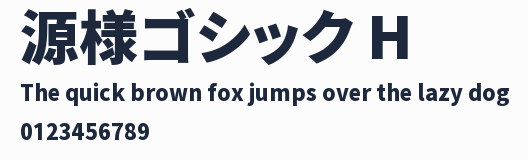 源様ゴシック H預覽圖