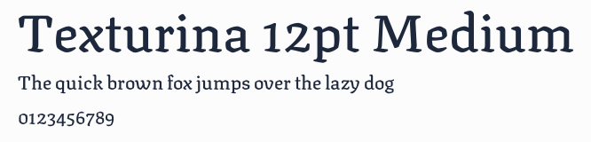 Texturina 12pt Medium預覽圖