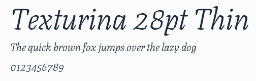 Texturina 28pt Thin預覽圖