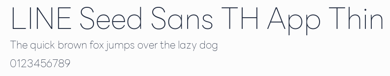 LINE Seed Sans TH App Thin預覽圖