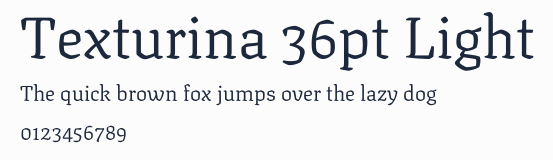 Texturina 36pt Light預覽圖