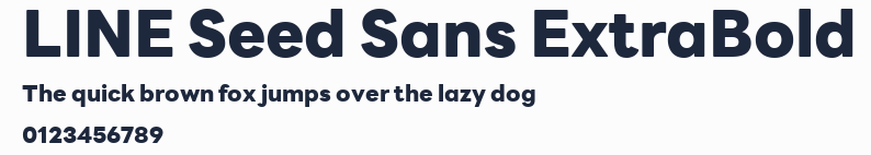 LINE Seed Sans ExtraBold預覽圖