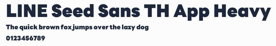 LINE Seed Sans TH App Heavy預覽圖