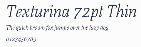 Texturina 72pt Thin預覽圖
