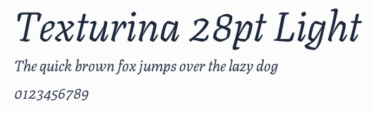 Texturina 28pt Light預覽圖