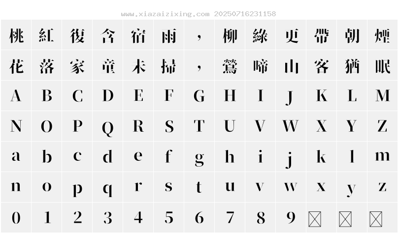 字符映射圖