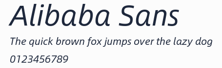 Alibaba Sans預覽圖
