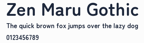 Zen Maru Gothic預覽圖