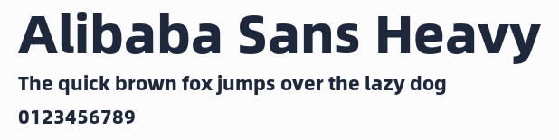 Alibaba Sans Heavy預覽圖