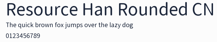 Resource Han Rounded CN預覽圖
