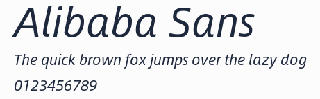 Alibaba Sans預覽圖