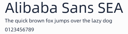 Alibaba Sans SEA預覽圖