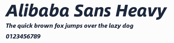 Alibaba Sans Heavy預覽圖
