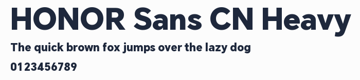 HONOR Sans CN Heavy預覽圖