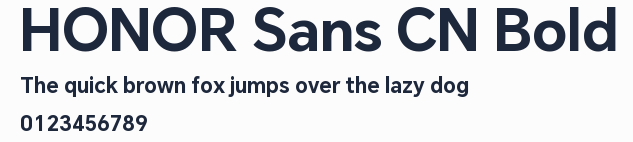 HONOR Sans CN Bold預覽圖