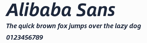 Alibaba Sans預覽圖