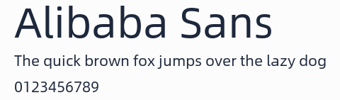 Alibaba Sans預覽圖