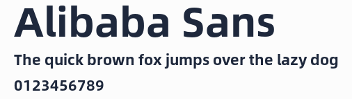 Alibaba Sans預覽圖