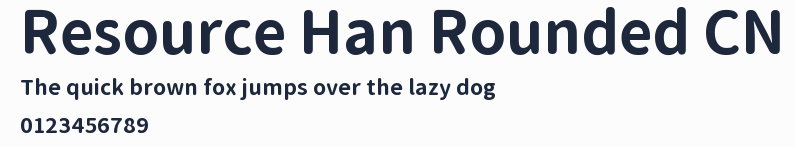 Resource Han Rounded CN預覽圖