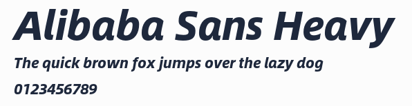 Alibaba Sans Heavy預覽圖