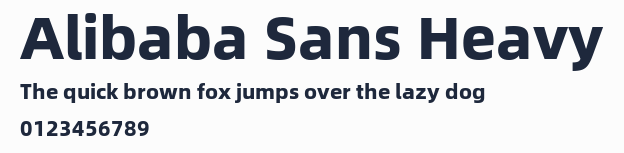 Alibaba Sans Heavy預覽圖