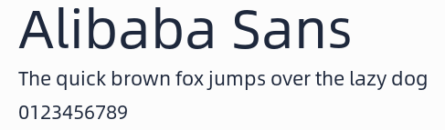 Alibaba Sans預覽圖