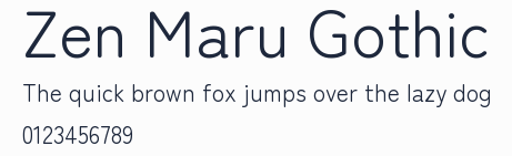 Zen Maru Gothic預覽圖