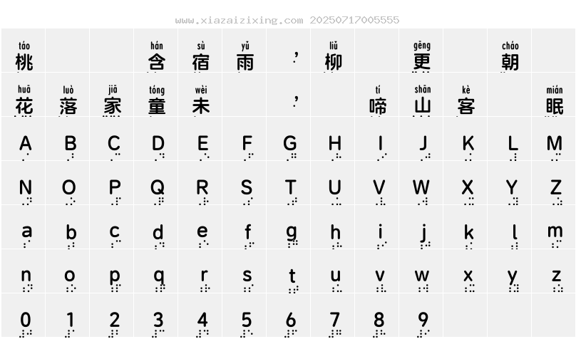 阿裏健康體2.0 對照 B字符映射圖