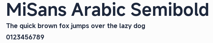 MiSans Arabic Semibold預覽圖