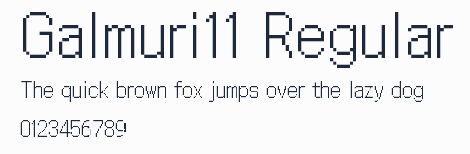 Galmuri11 Regular預覽圖