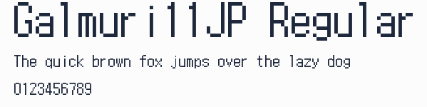 Galmuri11JP Regular預覽圖