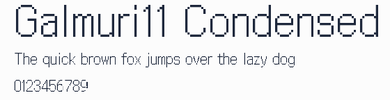 Galmuri11 Condensed預覽圖