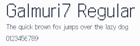 Galmuri7 Regular預覽圖