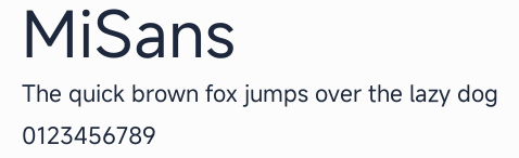 MiSans