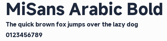 MiSans Arabic Bold預覽圖